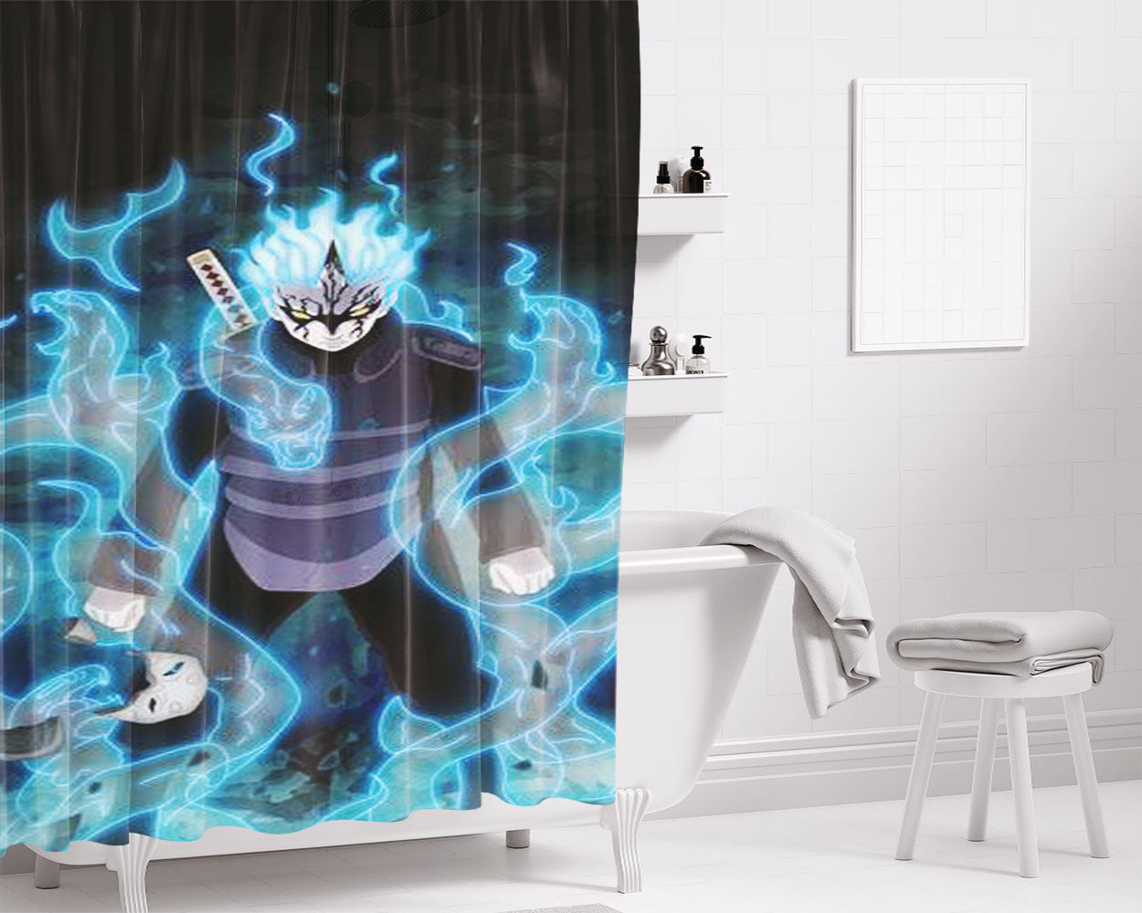 Mitsuki Mode Sennin Bathroom Shower Curtain Fabric Waterproof | 66 X 72 Inch