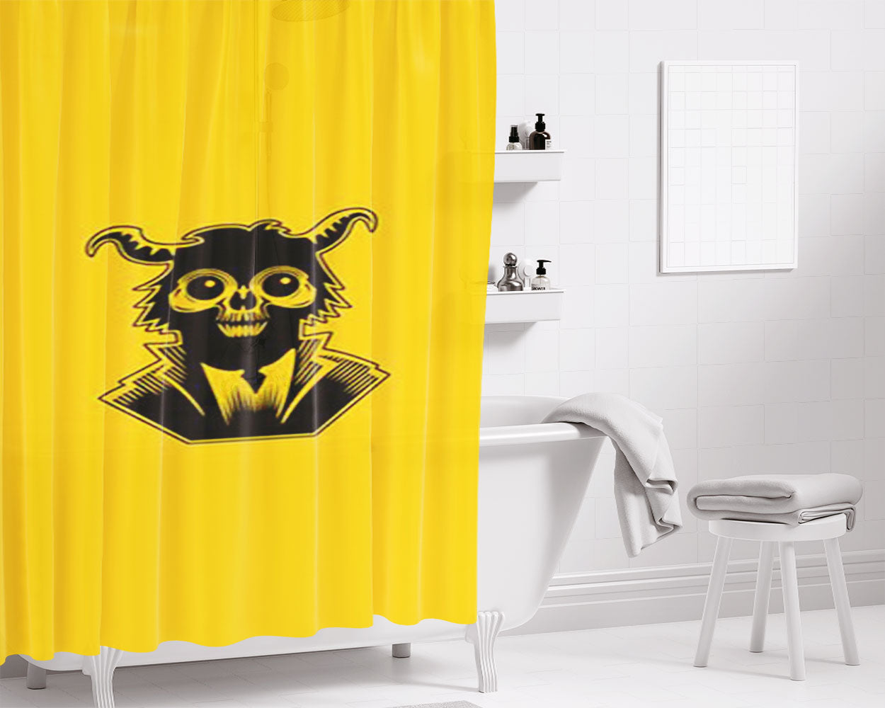 Mods Rigs Logo Bathroom Shower Curtain Fabric Waterproof | 66 X 72 Inch