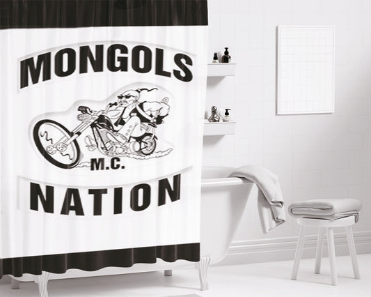 Mongols Nation Bathroom Shower Curtain Fabric Waterproof | 66 X 72 Inch