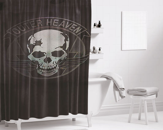 Outer Heaven Bathroom Shower Curtain Fabric Waterproof | 66 X 72 Inch