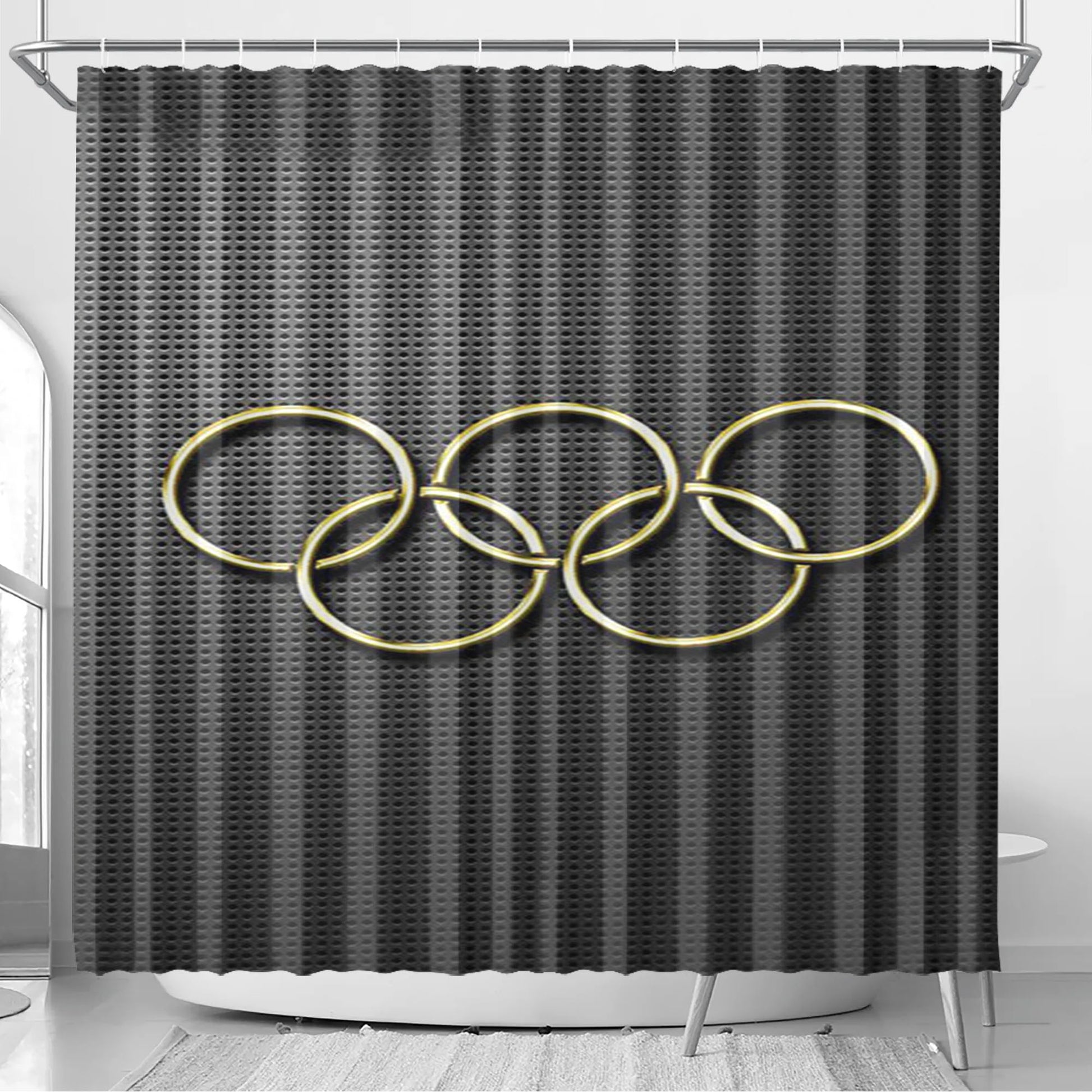 Olympic Games Bathroom Shower Curtain Fabric Waterproof | 66 X 72 Inch
