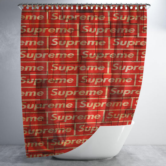 Block Supreme Bathroom Shower Curtain Fabric Waterproof | 66 X 72 Inch