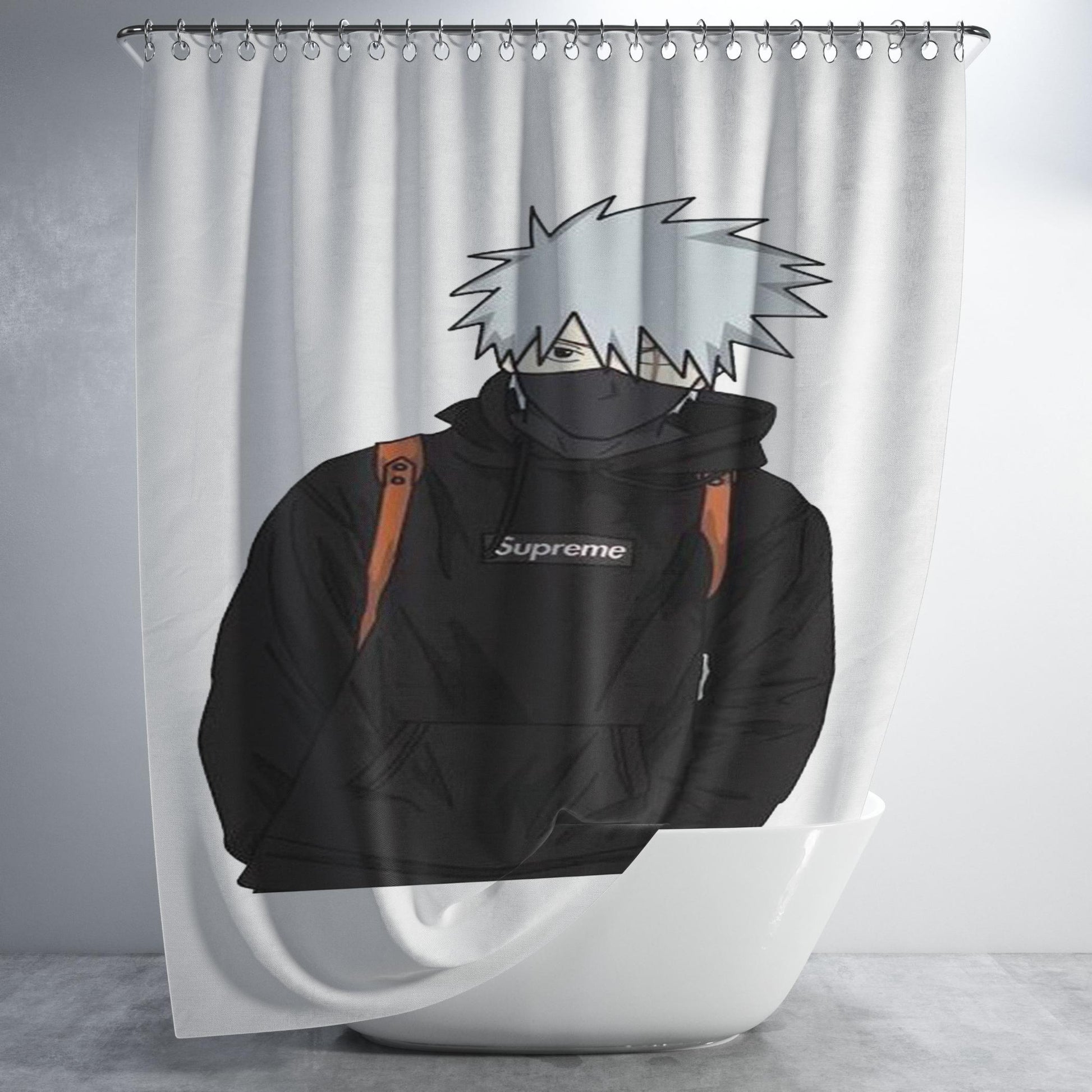 Kakashi Supreme Naruto Bathroom Shower Curtain Fabric Waterproof | 66 X 72 Inch