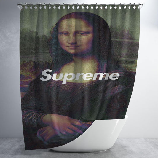 Monalisa Supreme Bathroom Shower Curtain Fabric Waterproof | 66 X 72 Inch