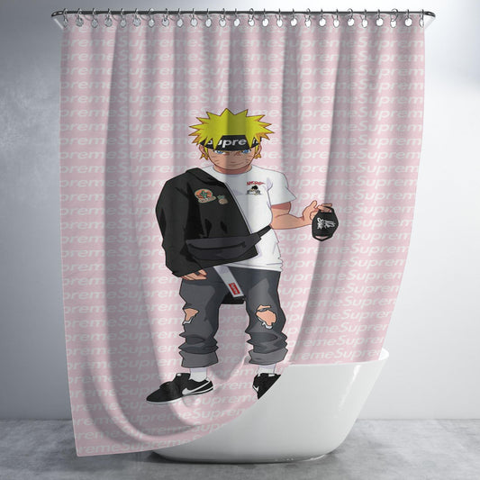 Naruto Shippuden Supreme Bathroom Shower Curtain Fabric Waterproof | 66 X 72 Inch