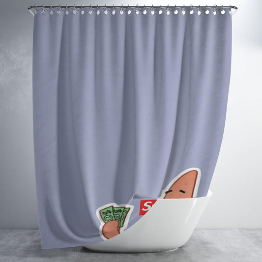 Patrick Supreme $3 Bathroom Shower Curtain Fabric Waterproof | 66 X 72 Inch