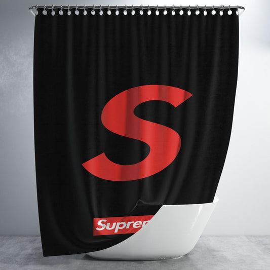 S Supreme Bathroom Shower Curtain Fabric Waterproof | 66 X 72 Inch