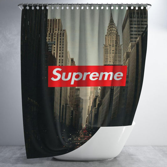 Supreme City Art Best Photo Bathroom Shower Curtain Fabric Waterproof | 66 X 72 Inch