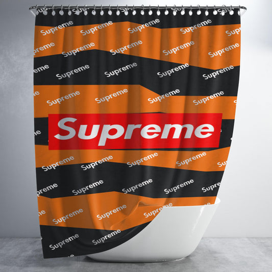 Supreme Doodle X Golf Bathroom Shower Curtain Fabric Waterproof | 66 X 72 Inch