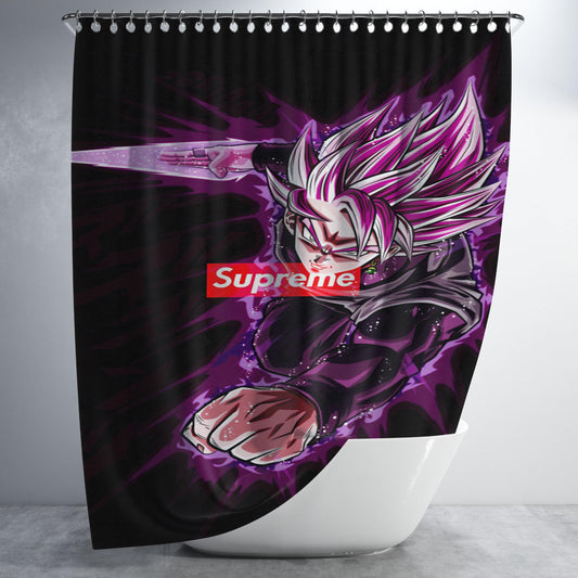 Supreme Floral Wallpaper Bathroom Shower Curtain Fabric Waterproof | 66 X 72 Inch
