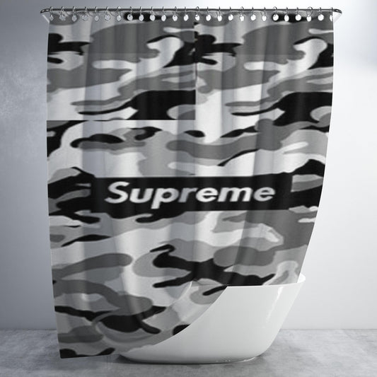 Supreme Hypebeast Bathroom Shower Curtain Fabric Waterproof | 66 X 72 Inch