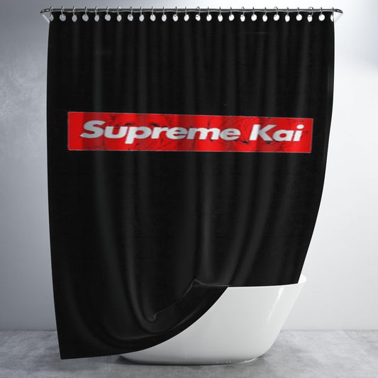Supreme Kai V2 Bathroom Shower Curtain Fabric Waterproof | 66 X 72 Inch