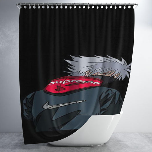 Supreme Kakashi Naruto Bathroom Shower Curtain Fabric Waterproof | 66 X 72 Inch