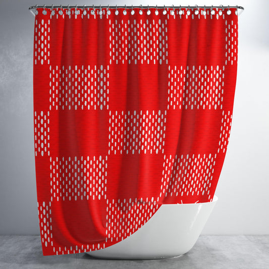 Supreme Lv Damier Bathroom Shower Curtain Fabric Waterproof | 66 X 72 Inch