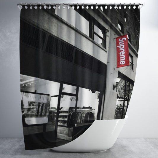 Supreme Market Bathroom Shower Curtain Fabric Waterproof | 66 X 72 Inch