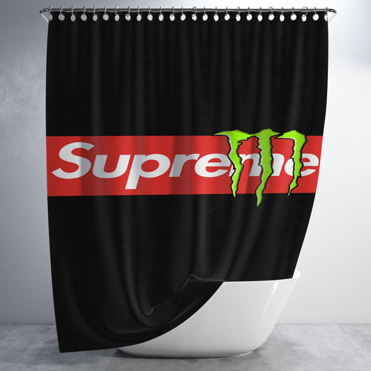 Supreme Monster Bathroom Shower Curtain Fabric Waterproof | 66 X 72 Inch