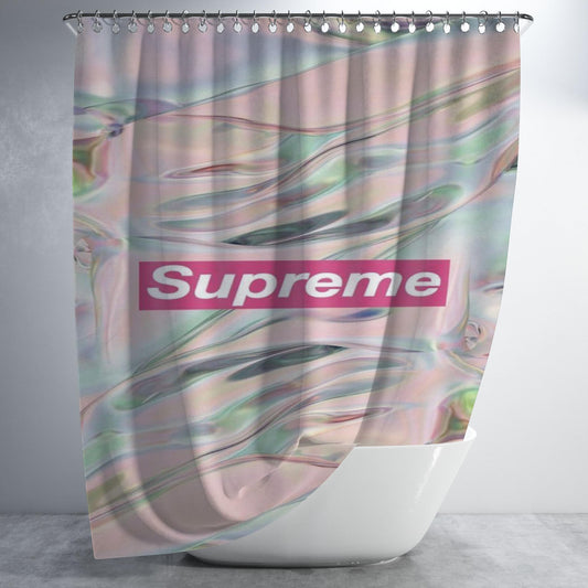 Supreme Spreme15 Bathroom Shower Curtain Fabric Waterproof | 66 X 72 Inch