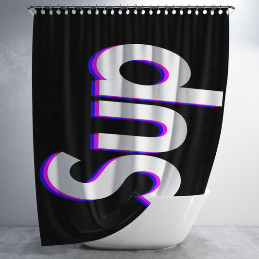 Supreme Sup 3D Bathroom Shower Curtain Fabric Waterproof | 66 X 72 Inch