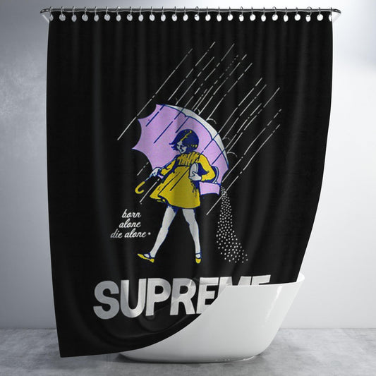 Supreme Umberella Bathroom Shower Curtain Fabric Waterproof | 66 X 72 Inch