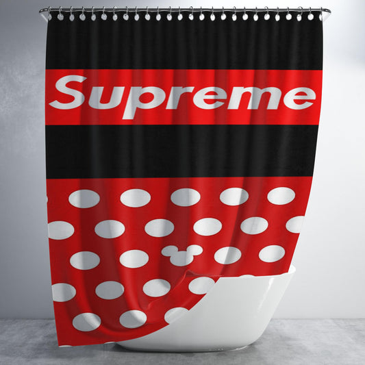 Supreme X Micky Mouse Bathroom Shower Curtain Fabric Waterproof | 66 X 72 Inch