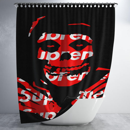 Supreme X Mistfits Bathroom Shower Curtain Fabric Waterproof | 66 X 72 Inch