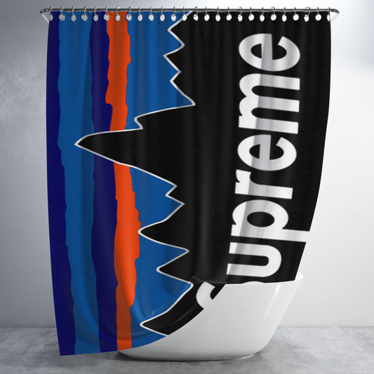Supreme X Patagonia Bathroom Shower Curtain Fabric Waterproof | 66 X 72 Inch