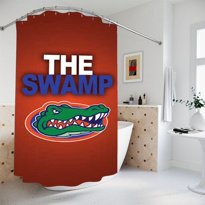 Florida Gators Swamp Bathroom Shower Curtain Fabric Waterproof | 66 X 72 Inch