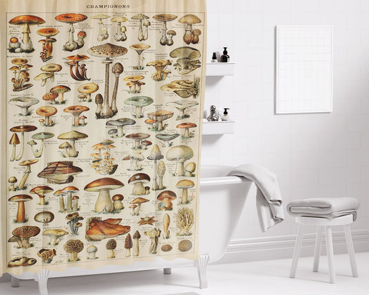 Adolphe Millot'S Mushroom Bathroom Shower Curtain