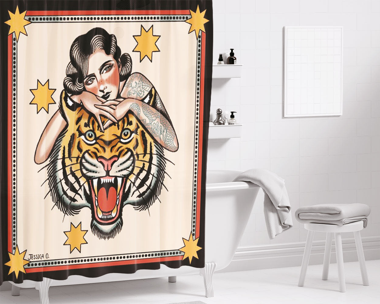 Selvagem Bathroom Shower Curtain Fabric Waterproof | 66 X 72 Inch