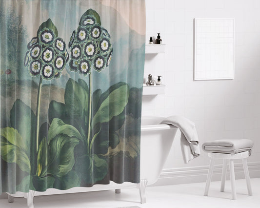 Victorian Botany Bathroom Shower Curtain Fabric Waterproof | 66 X 72 Inch