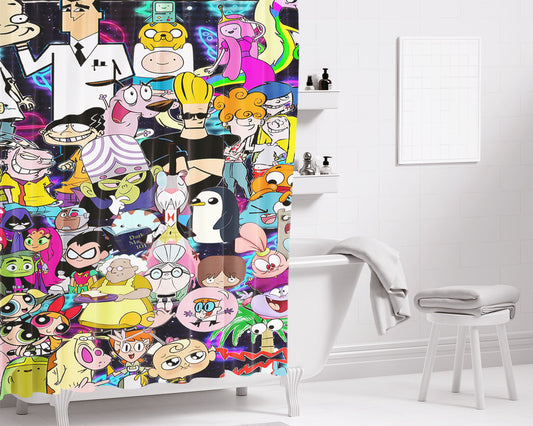 Vintage Cn Bathroom Shower Curtain Fabric Waterproof | 66 X 72 Inch