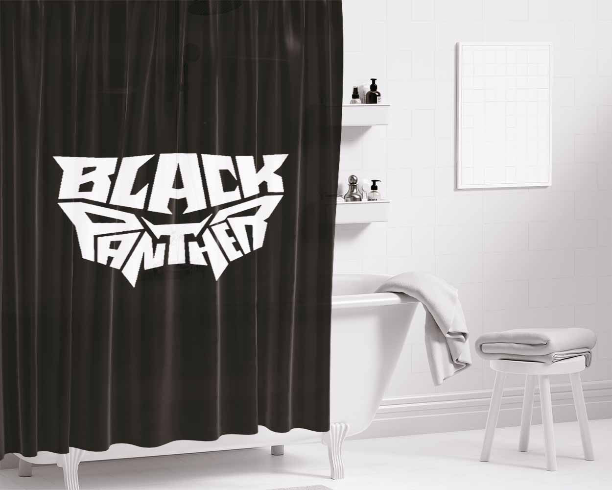 Black Lives Matter Marvel Comics Wakanda Black Panther Bathroom Shower Curtain Fabric Waterproof | 66 X 72 Inch