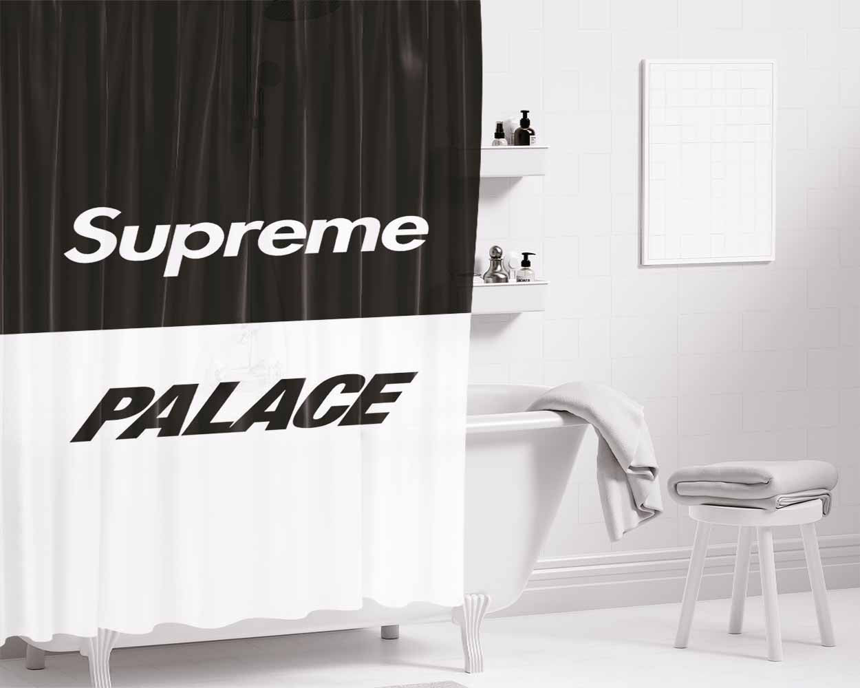 Supreme Palace Bathroom Shower Curtain Fabric Waterproof | 66 X 72 Inch