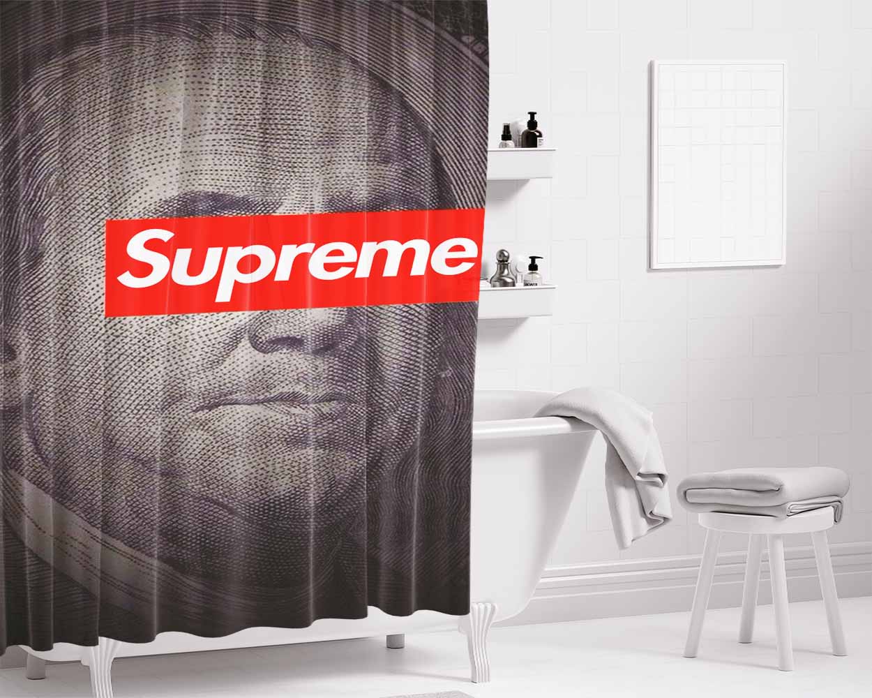 Supreme Rodrigonoronha Bathroom Shower Curtain Fabric Waterproof | 66 X 72 Inch