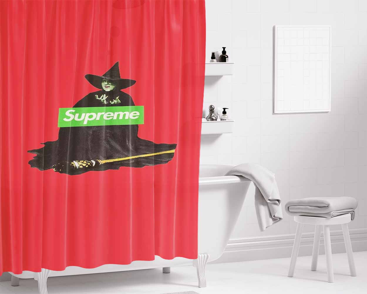 Supreme Witch Bathroom Shower Curtain Fabric Waterproof | 66 X 72 Inch