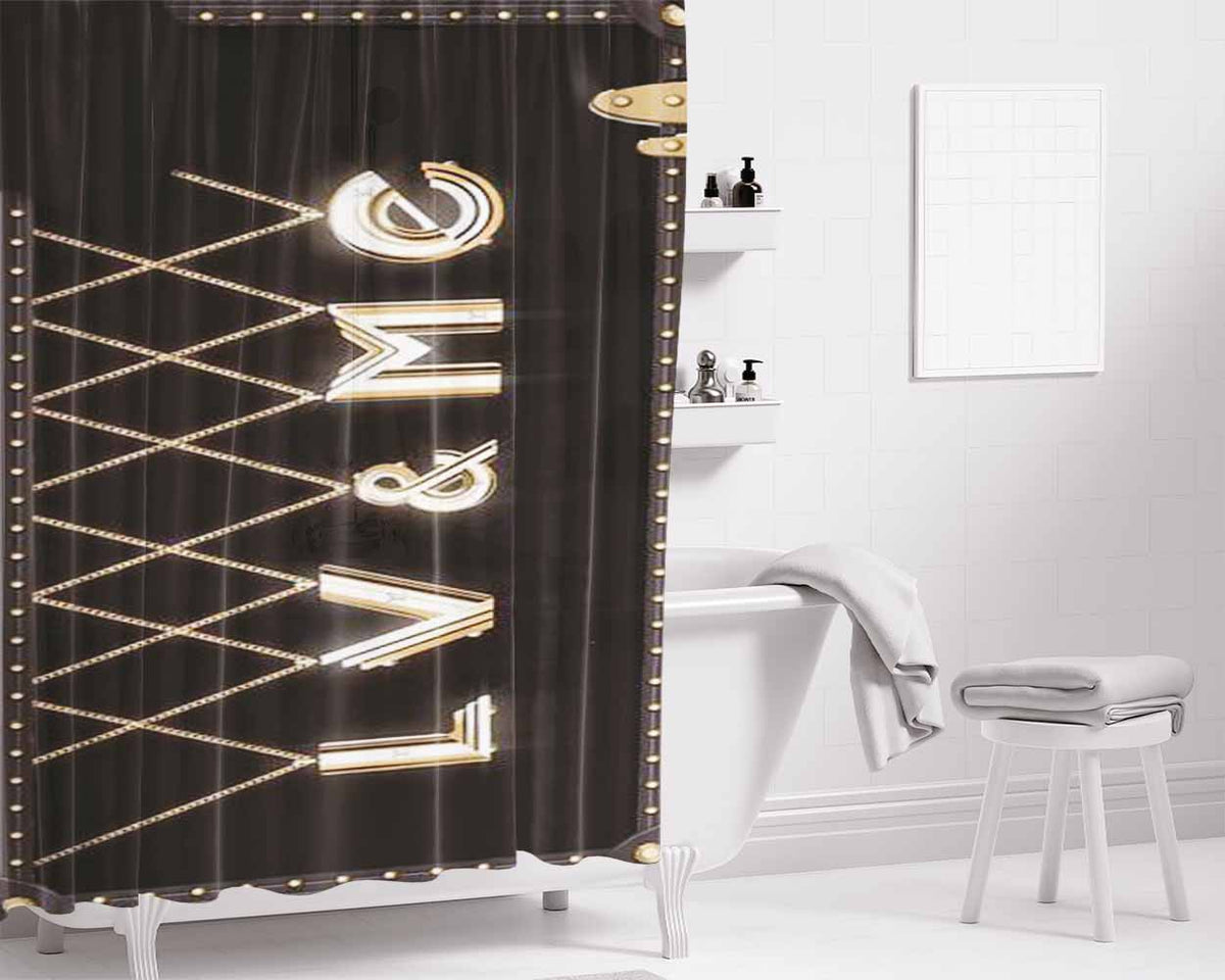 Louis Vuitton 41 Bathroom Shower Curtain Fabric Waterproof | 66 X 72 Inch