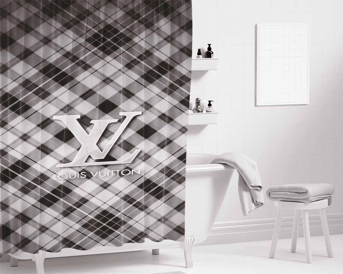 Louis Vuitton Taille Elle Bathroom Shower Curtain Fabric Waterproof | 66 X 72 Inch