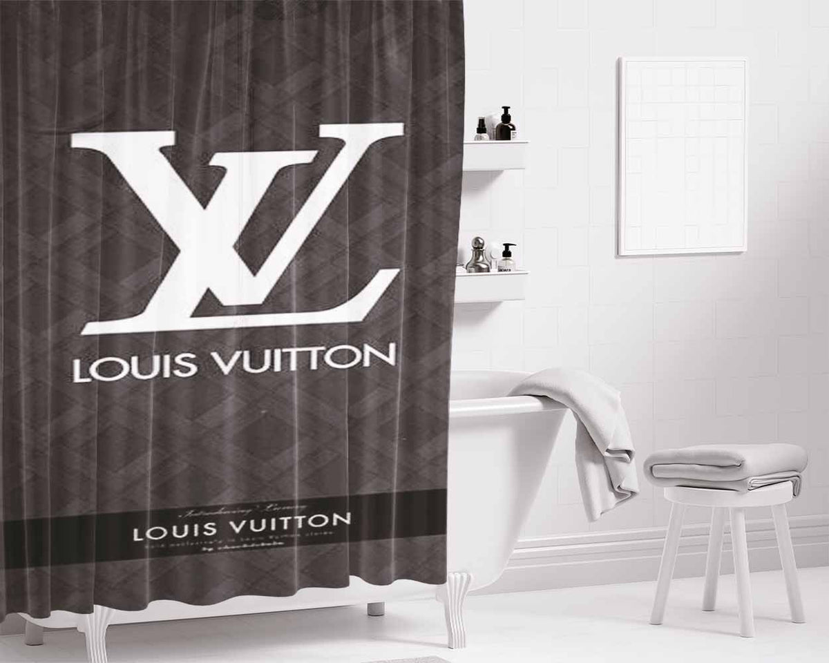 Louis Vuitton W4791 Bathroom Shower Curtain Fabric Waterproof | 66 X 72 Inch