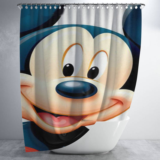 Personalized Disney Mickey Mouse Shower Curtain Farmhouse Bathroom Decor