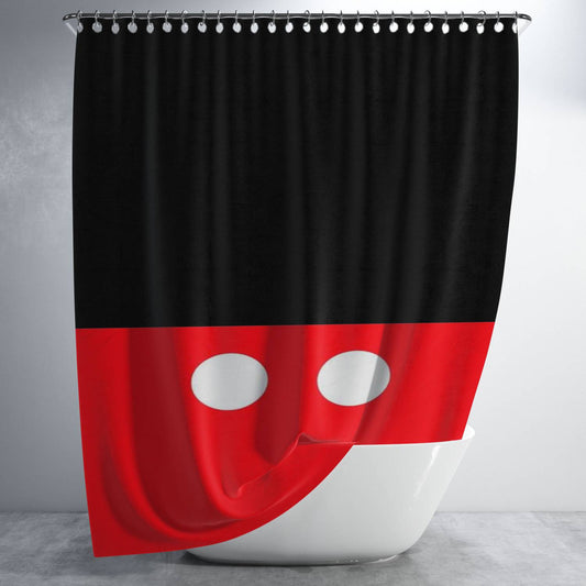 Personalized Disney Mickey Pants Shower Curtain Farmhouse Bathroom Decor