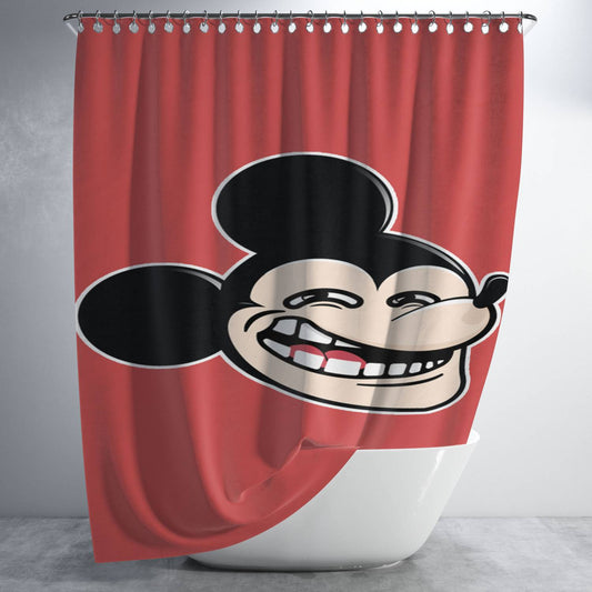 Personalized Funny Mickey Shower Curtain Farmhouse Bathroom Decor