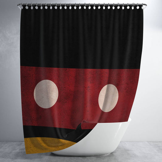 Personalized Hipster Mickey Mouse Shower Curtain Farmhouse Bathroom Decor