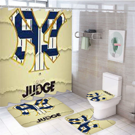 Aaron Judge New York Yankees 99 4Pcs Bathroom Set Shower Curtain