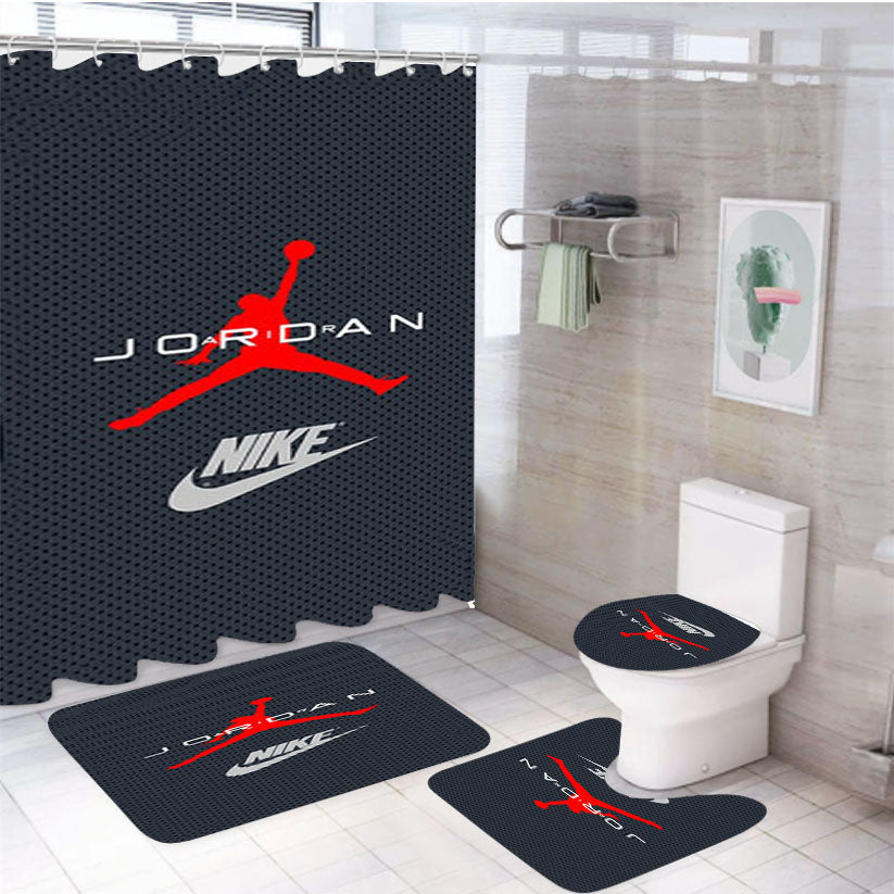 Air Jordan 2 Michael 4Pcs Bathroom Set Shower Curtain