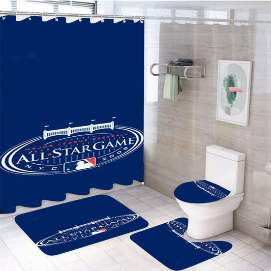 All Star Game 7 4Pcs Bathroom Set Shower Curtain