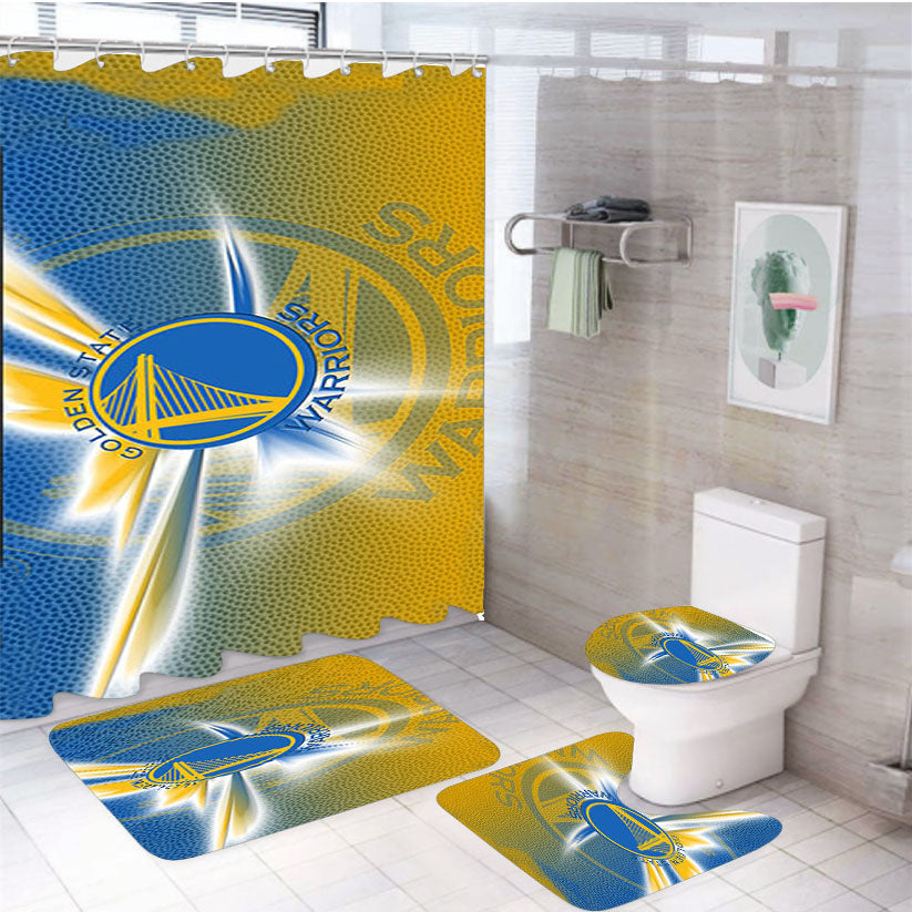 Amazing Golden State 4Pcs Bathroom Set Shower Curtain