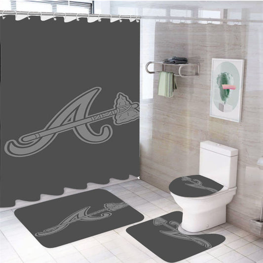 Arizona Logo Greyscale 4Pcs Bathroom Set Shower Curtain