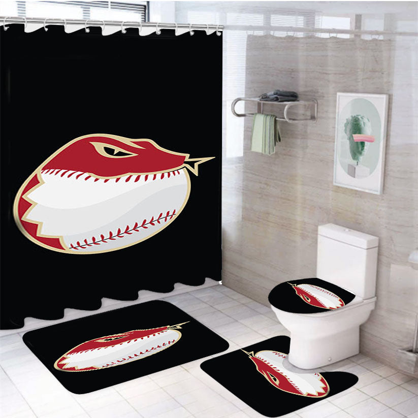 Arizona Logos 4Pcs Bathroom Set Shower Curtain