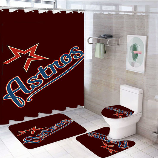 Astors 4Pcs Bathroom Set Shower Curtain