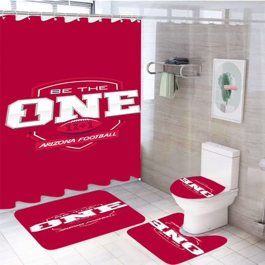 Be The One Arizona Football Pink 4Pcs Bathroom Set Shower Curtain